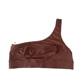 Parade 3XL One Shoulder Bra | Eco-Friendly Brown Recycled Nylon Bralette